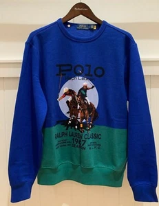 Polo Ralph Lauren 1967 Fleece Sweatshirt mit Rundhalsausschnitt NEU mit Etikett - Bild 1 von 6