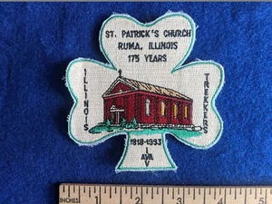 Iglesia de San Patricio Ruma Illinois 1993 parche usado Trekkers MIS005 - Imagen 1 de 2
