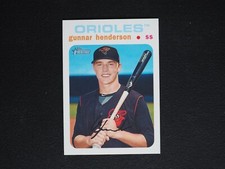 2020 Topps Heritage Minors Gunnar Henderson White Border #15/50 NMMT+