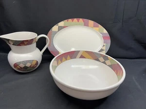 Studio Nova "PALM DESERT" #Y2216 ~ Serving Platter, Serving Bowl and Pitcher - Picture 1 of 11