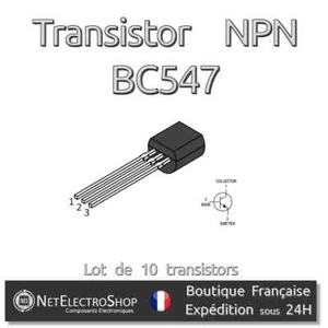 10x Transistor NPN BC547 - TO-92 - Bild 1 von 1