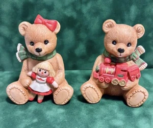 Homco Porzellan Weihnachten Teddybären #5560 NEU - Bild 1 von 4