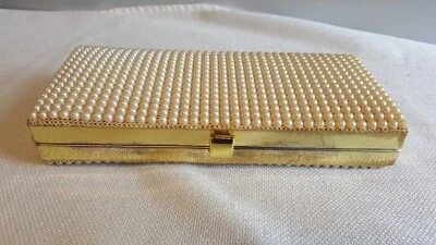 Cartera clutch pequeña JR Florida EE. UU. con pedrería o perlas de imitación (ZU) Foto 1 de 4