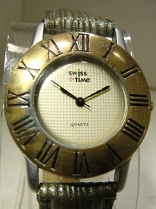 RELOJ DE CUARZO SUIZO TIME ETA, HECHO EN SUIZA, FÁCIL DE CARGAR BATERÍA TRASERA, 35 MM - Imagen 1 de 4