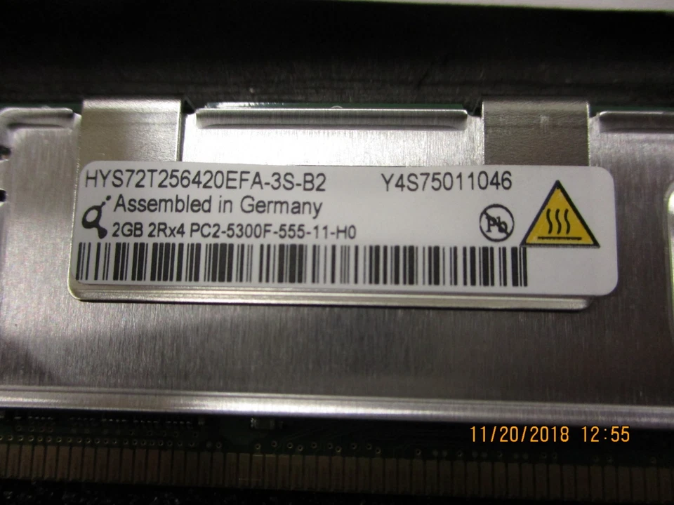HYS72T256420EFA-3S-B2, Qimonda, DIMM memory module, 2GB DDR2 BRAND NEW! 5 PIECES - Image 1 of 4