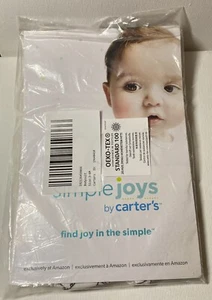 Baby Bodysuit Size 3-6 Months Simple Joys By Carter’s B&W Animals NEW IN PACKAGE - Picture 1 of 2