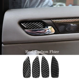 Real Carbon Fiber Interior Door Handle Bowl Cover For BMW 3 Series E46 1998-2005 - Picture 1 of 8