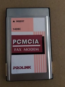 Prolink 1428c AT28CA V.34 PCMCIA Data/Fax Modem PC Card - Picture 1 of 4