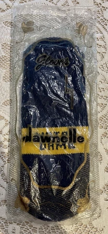 Notre Dame Fighting Irish VTG Knit Football Blue Mittens Gloves Cover