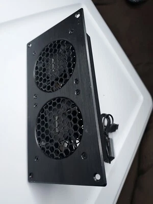 AIRPLATE S5, Quiet Cabinet Fan 8" for Home Theater AV Amplifier Media Cooling - Image 1 of 4