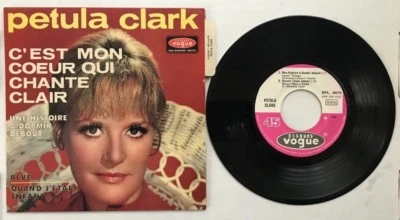 45 7" FRENCH EP PETULA CLARK C'EST MON COEUR QUI CHANTE CLAIR - Image 1 of 2