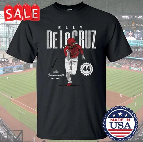 Elly De La Cruz #44 Cincinnati Reds Card Graphics T-Shirt Gifts Unisex Cover