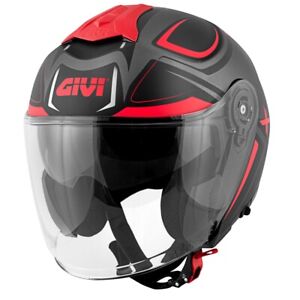 Helmet GIVI X.22 Planet Hyper Titanium Matt /Black/ Red Fluo