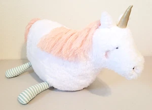 2023 Pillowfort Decorative UNICORN Pillow Stuffed Animal Plush Large 20" x 13" - Picture 1 of 7