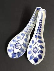 Mazuma *A231 China清末民初青花汤匙 Late Qing Dynasty Porcelain Spoon 5.2" - Picture 1 of 11