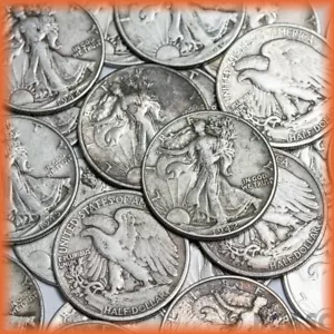 Lote de monedas de medio dólar Walking Liberty ~ ELIGE CUÁNTAS ~ EE. UU. 90% plata ~ - Imagen 1 de 1
