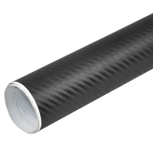 TRIXES 3D Carbon Fibre Vinyl Wrap NEW Car Sticker 1500mm X 300mm Sheet Roll Wrap - Picture 1 of 12