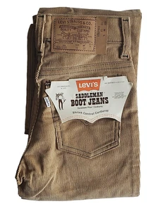 Vintage Levi's Corduroy Jeans Size 10 L Slim Boys W 23 New With Tags Made In USA - Picture 1 of 2