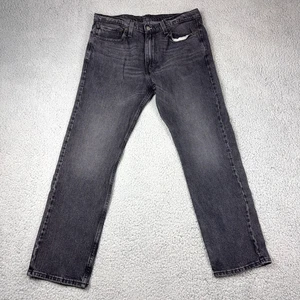 Levis 513 Jeans Herren 34X30 Schwarz Slim Straight Stretch Denim Mid Rise Grunge Y2K - Bild 1 von 8