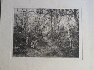 Frédéric REGAMEY 1849-1925 GRAVURE EAU FORTE CERNAY VALLEE CHEVREUSE L.G PELOUSE - Imagen 1 de 7