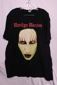 Vintage 2000 Marilyn Manson Face Graphic T Shirt Adult Unisex 2XL Pacific - Picture 1 of 5