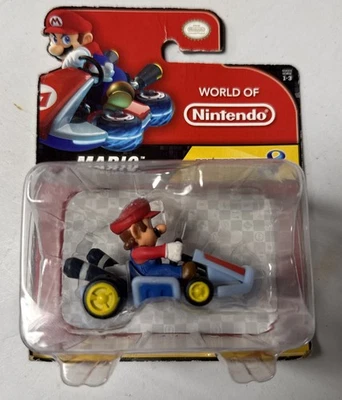 NUEVO Super Mario MarioKart MARIO EN ESTÁNDAR KART RACER Mini Figura de Acción Juguete Foto 1 de 3