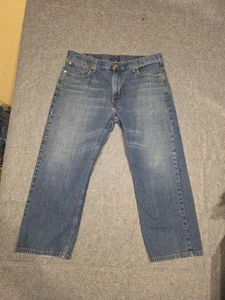 Levis 569 Jeans Herren 38x32 Blau Loose Straight Dark Wash Denim Jeans Workwear - Bild 1 von 17