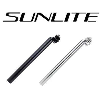 Tija de sillín de bicicleta Sunlite de aleación 350 mm abrazadera de sillín microajustable tamaño de selección Foto 1 de 4