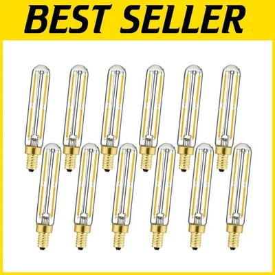 Elegant Tubular E12 Candelabra Bulbs - 12 Pack Dimmable Soft White 3000K Light - Image 1 of 4