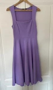 Boohoo Night UK Size 12 Frill Dress Lavender Wedding Party Prom Dress Sleeveless - Picture 1 of 5
