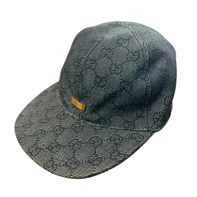 Gorra de lona GUCCI GG, mediana, gris para hombre USADA Foto 1 de 4