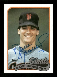 1989 Topps 601 Dave Drevecky autografo firmato MZ BXCP59 - Foto 1 di 2