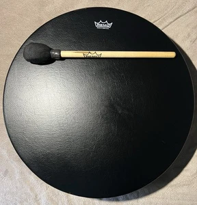 Remo Bahia Bass Buffalo Drum 16" con Mallet Black Earth - Foto 1 di 7