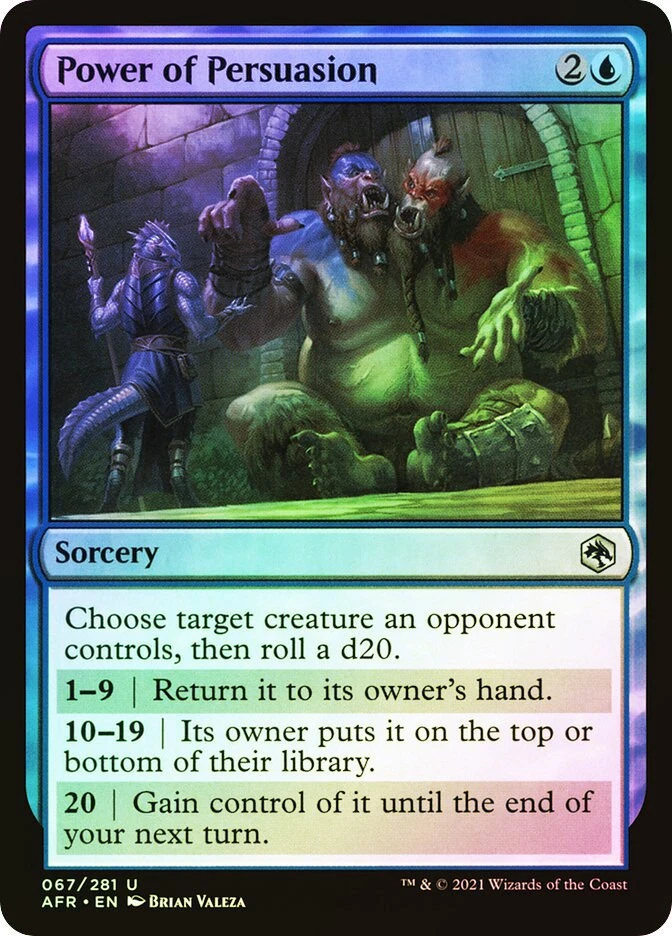 MTG FOIL Power of Persuasion  - Adventures in the Forgotten Realms #067 - Image 1 of 1