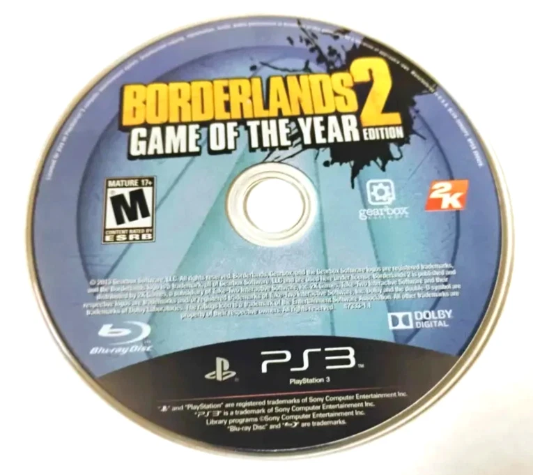 Borderlands 2 Game of the Year Edition (Sony PlayStation 3, 2013) Disc Only - Image 1 of 1