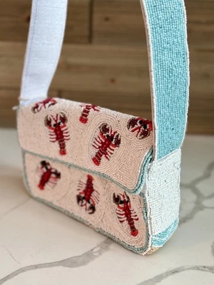 RARE Lobster Beaded Bag  Purse • Rated Tik Tok Viral - Image 1 of 4