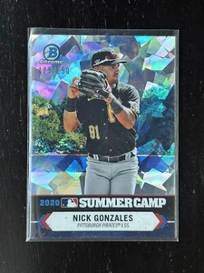 2021 Bowman cromato Nick Gonzalez #SC-1 rifrattore atomico/150 pirati campo estivo - Foto 1 di 2