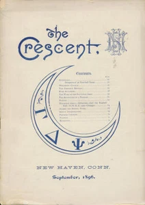 September 1896 Halbmond, Hillhouse High School Journal, New Haven, Connecticut - Bild 1 von 1