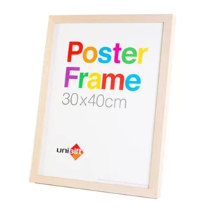 Photo Frame 30x40cm MDF Poster Artwork Picture Home Decor Wall Sign Natural - Picture 1 of 1
