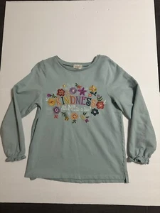 Peek Girl’s KINDNESS Fits ME To A Tee! Sweatshirt Long Sleeve Crew Neck Size 12 - Picture 1 of 8