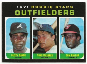1971 Topps - High # Dusty Baker, Don Baylor, Tom Paciorek #709 (RC) - Picture 1 of 2
