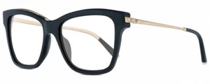 Gafas de lectura de diseñador Chopard SCH272S negro brillante dorado plata acento de piedras preciosas - Imagen 1 de 1