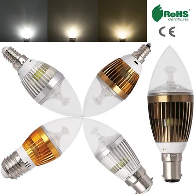 B22 E27 E14 B15 Dimmable LED Candle Bulb Diamond Core Lights Lamp 6W 8W 10W 220V - Image 1 of 4