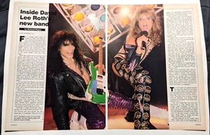 ARTÍCULO COMPLETO DE REVISTA DAVID LEE ROTH BAND / VAI / 2 PÁGINAS DENTRO DE LA BANDA DE ROTH'S - Imagen 1 de 1
