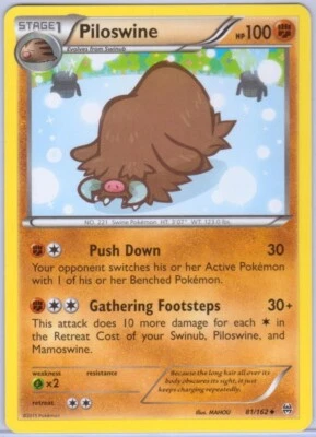 Piloswine - 81/162 - Uncommon - XY: Breakthrough - Pokémon - Image 1 of 2