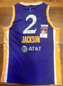 Rickea Jackson Signed Jersey Autographed Los Angeles Sparks #2 JSA COA Auto WNBA - Picture 1 of 4