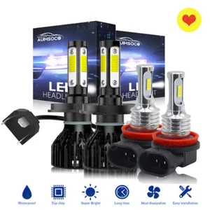 4x WHT LED Headlight H/L Beam Fog Lights For Honda CRV 2002 2003 2004 2007-2014 - Picture 1 of 19