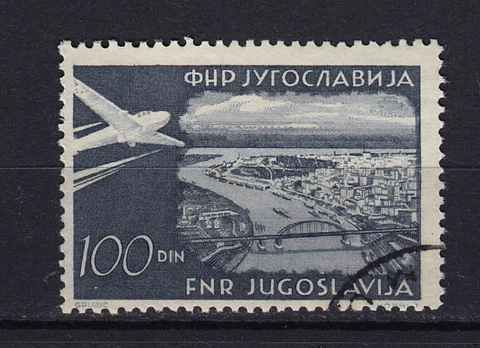 Yugoslavia Scott #C42 Used CV $9.00 Airmail Stamp Cover