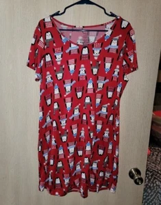 New Women's Secret Treasures Holiday Sleepwear Sleep Dress Size SMALL-MEDIUM - Picture 1 of 4