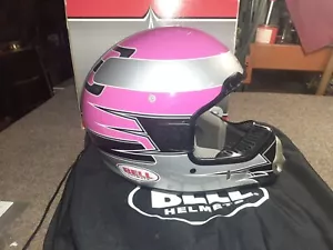 Bell Helmet SC-X Snell M2005 DOT Motocross Motorcycle Helmet Size M PINK - Picture 1 of 24